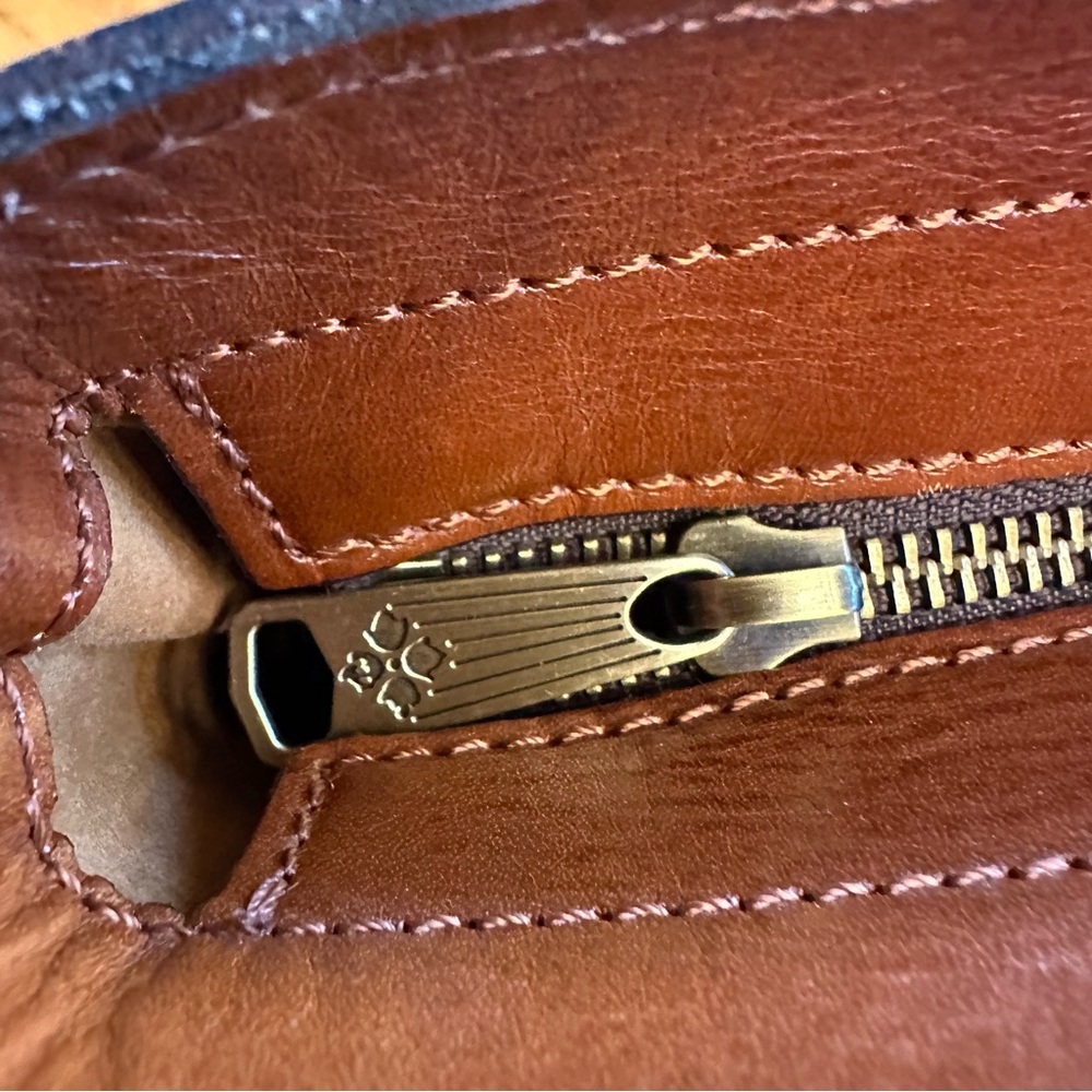 Patricia Nash Tooled Leather Zippered Tote Shoulder Bag - Picture 8 of 16